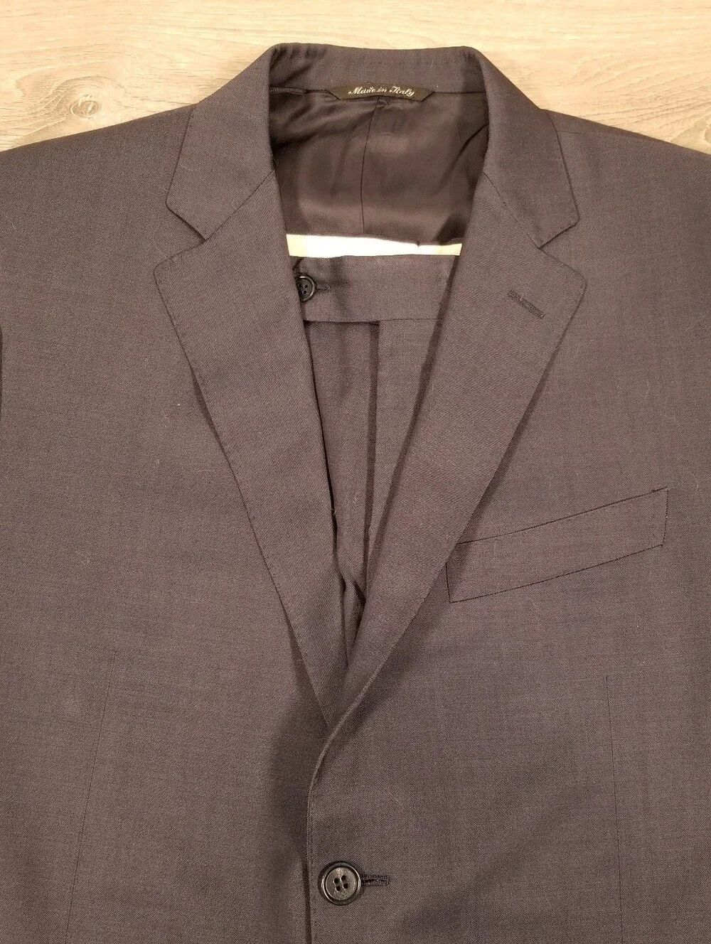 Canali Suit 2 Piece 50R EU (40R 32x30) Mens Navy Blue Rothmans Wool Two Button
